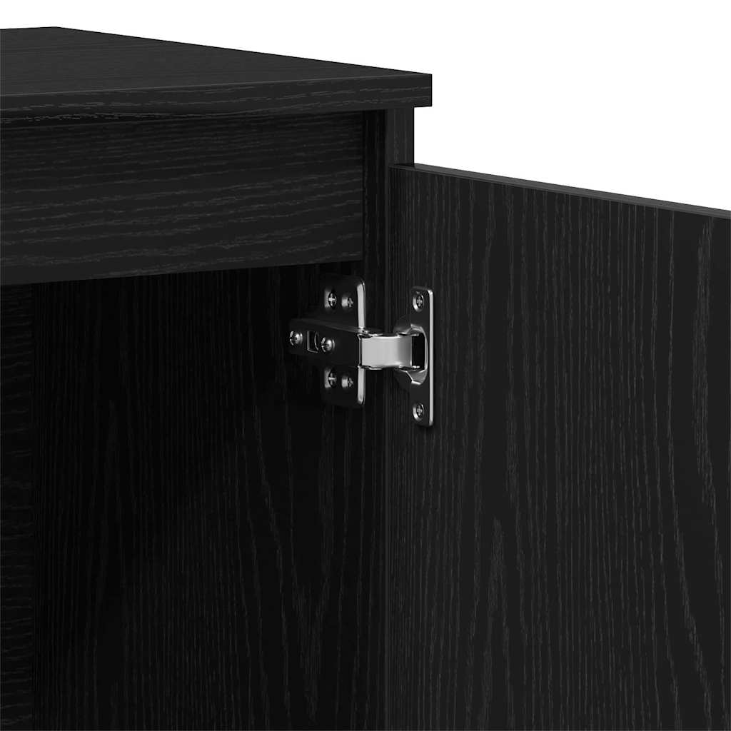 Buffet avec tiroir Noir 102 x 35 x 60 cm Bois d'ingénierie - XIOS