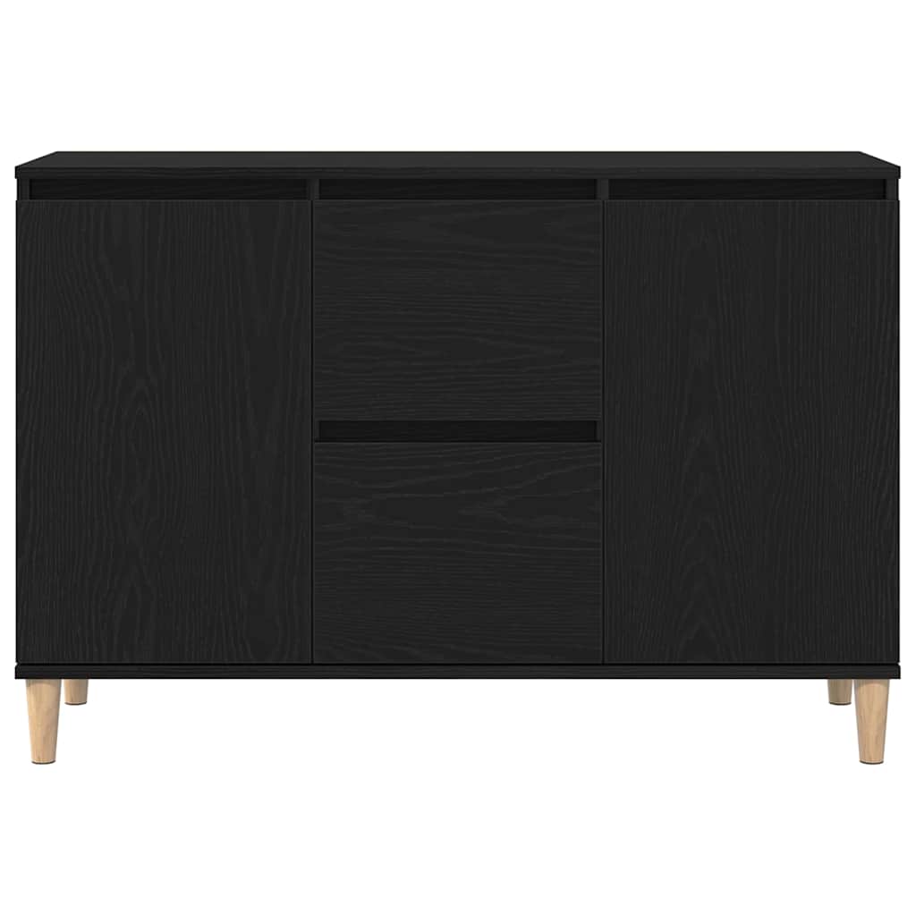 Buffet avec tiroir Noir 102 x 35 x 60 cm Bois d'ingénierie - XIOS