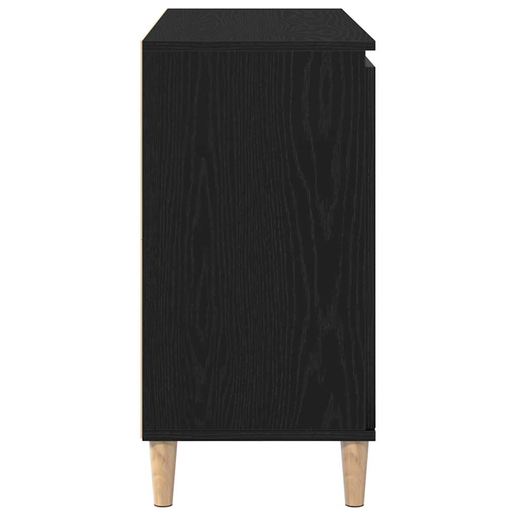 Buffet avec tiroir Noir 102 x 35 x 60 cm Bois d'ingénierie - XIOS