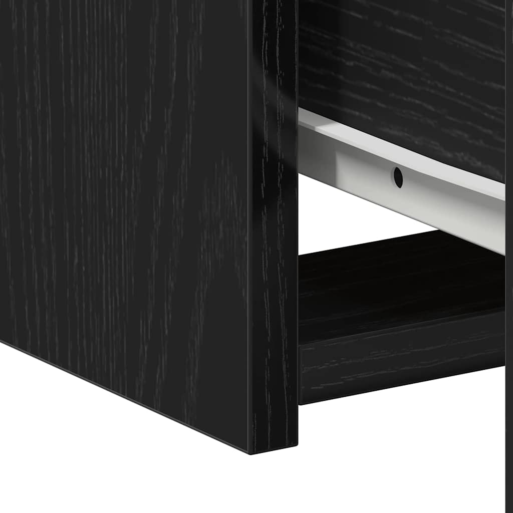 Table de nuit 2 pcs Chêne noir 50 x 32 x 60cm Bois d'ingénierie - XIOS