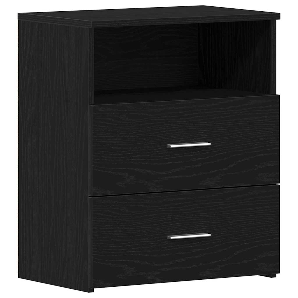 Table de nuit 2 pcs Chêne noir 50 x 32 x 60cm Bois d'ingénierie - XIOS