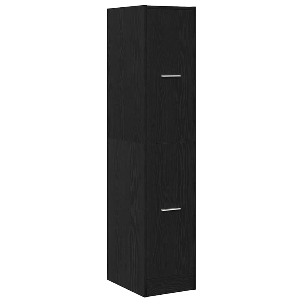 Armoire d'apothicaire Chêne noir 30x41x144,5 cm Bois d'ingénierie - XIOS