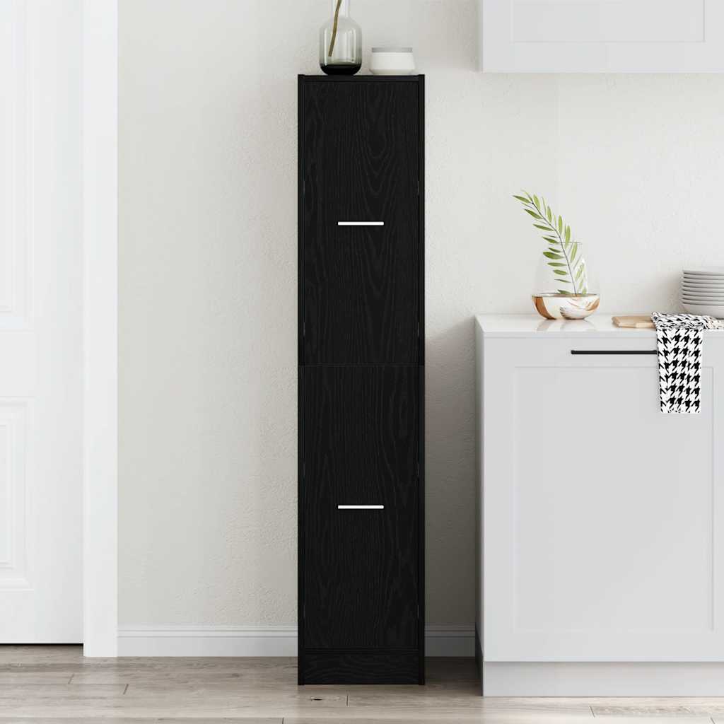 Armoire d'apothicaire Chêne noir 30x41x144,5 cm Bois d'ingénierie - XIOS