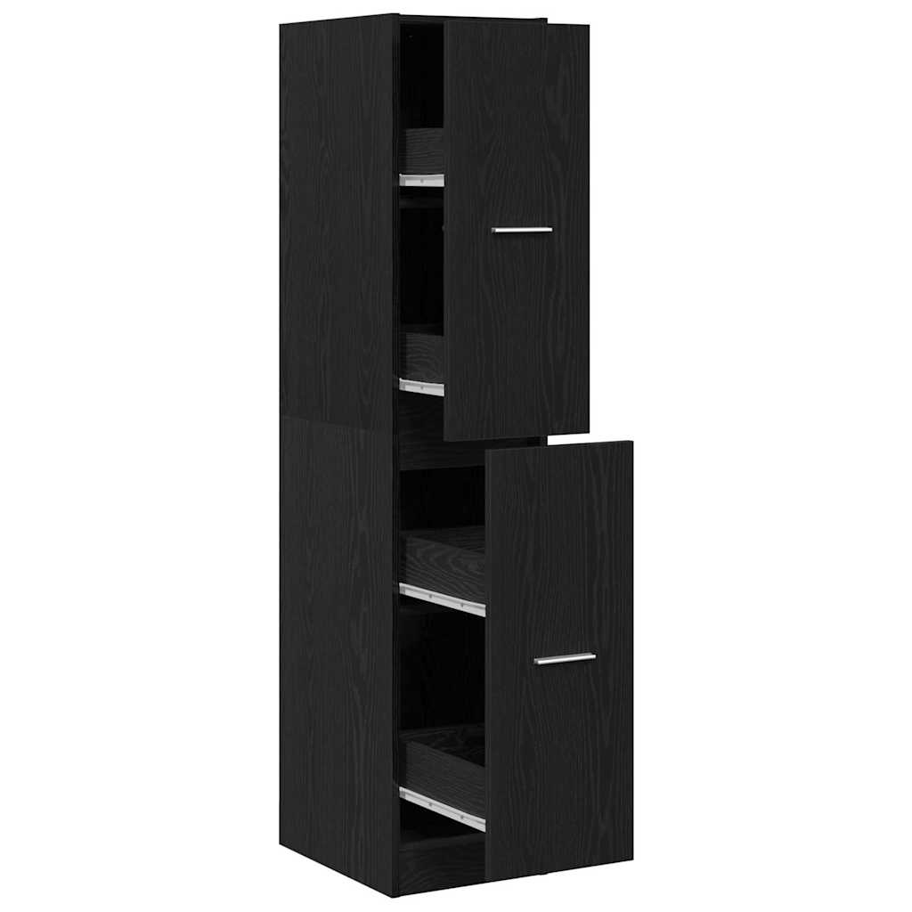 Armoire d'apothicaire Chêne noir 30x41x144,5 cm Bois d'ingénierie - XIOS