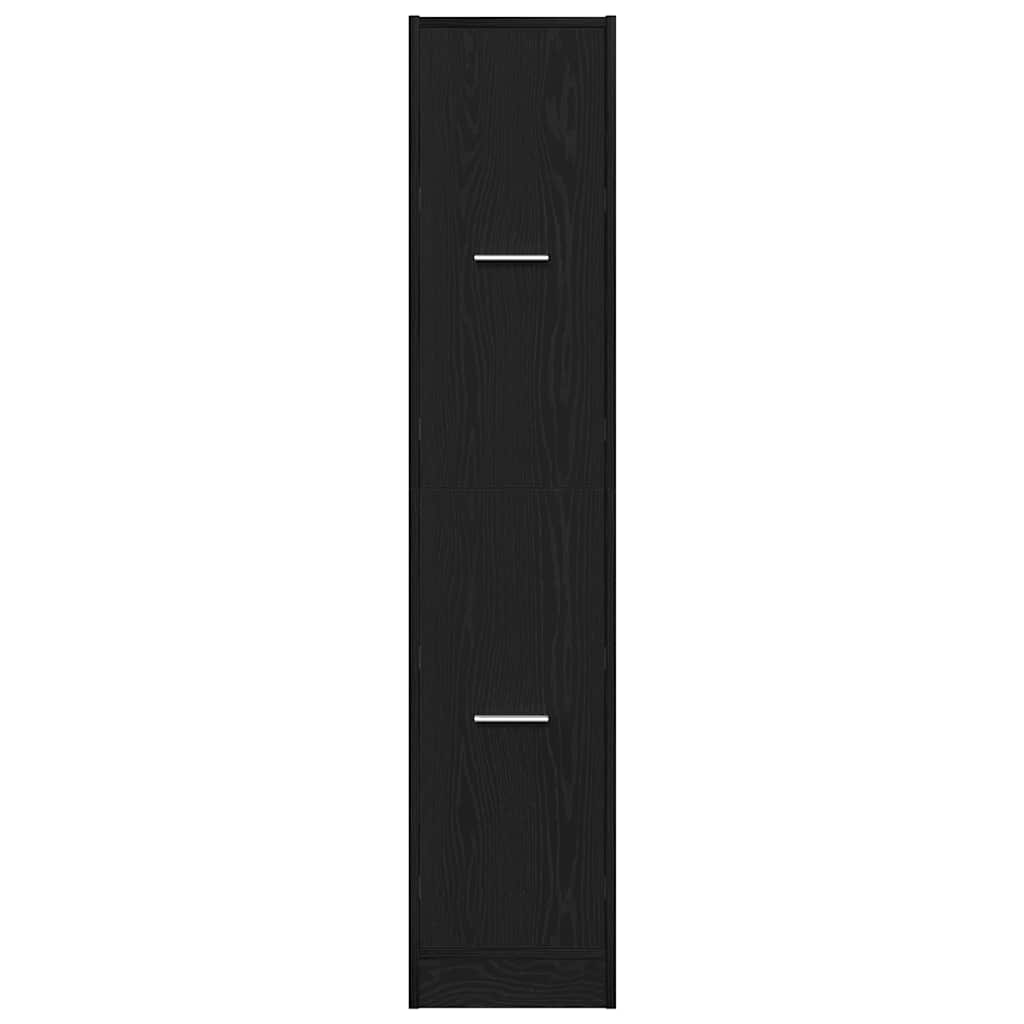 Armoire d'apothicaire Chêne noir 30x41x144,5 cm Bois d'ingénierie - XIOS