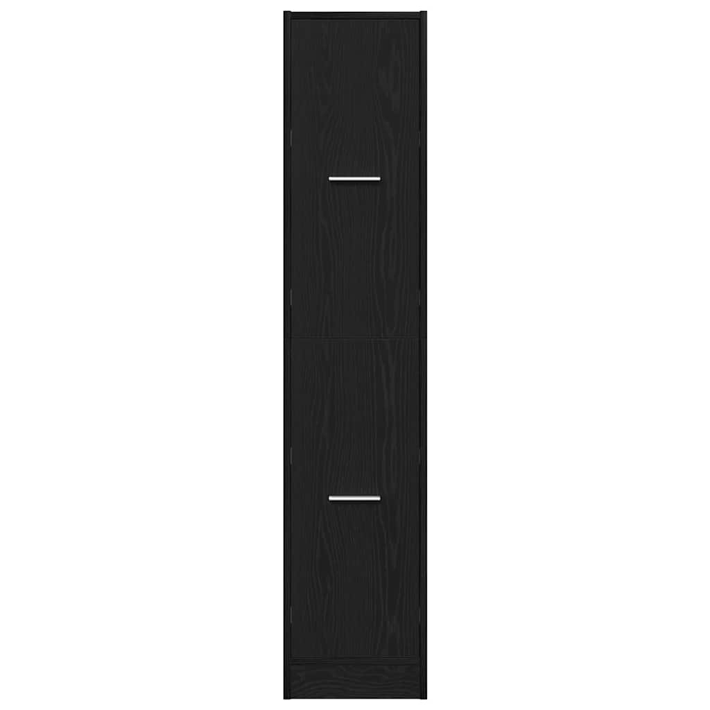 Armoire d'apothicaire Chêne noir 30x41x144,5 cm Bois d'ingénierie - XIOS