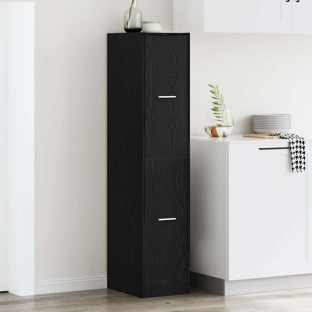 Armoire d'apothicaire Chêne noir 30x41x144,5 cm Bois d'ingénierie - XIOS