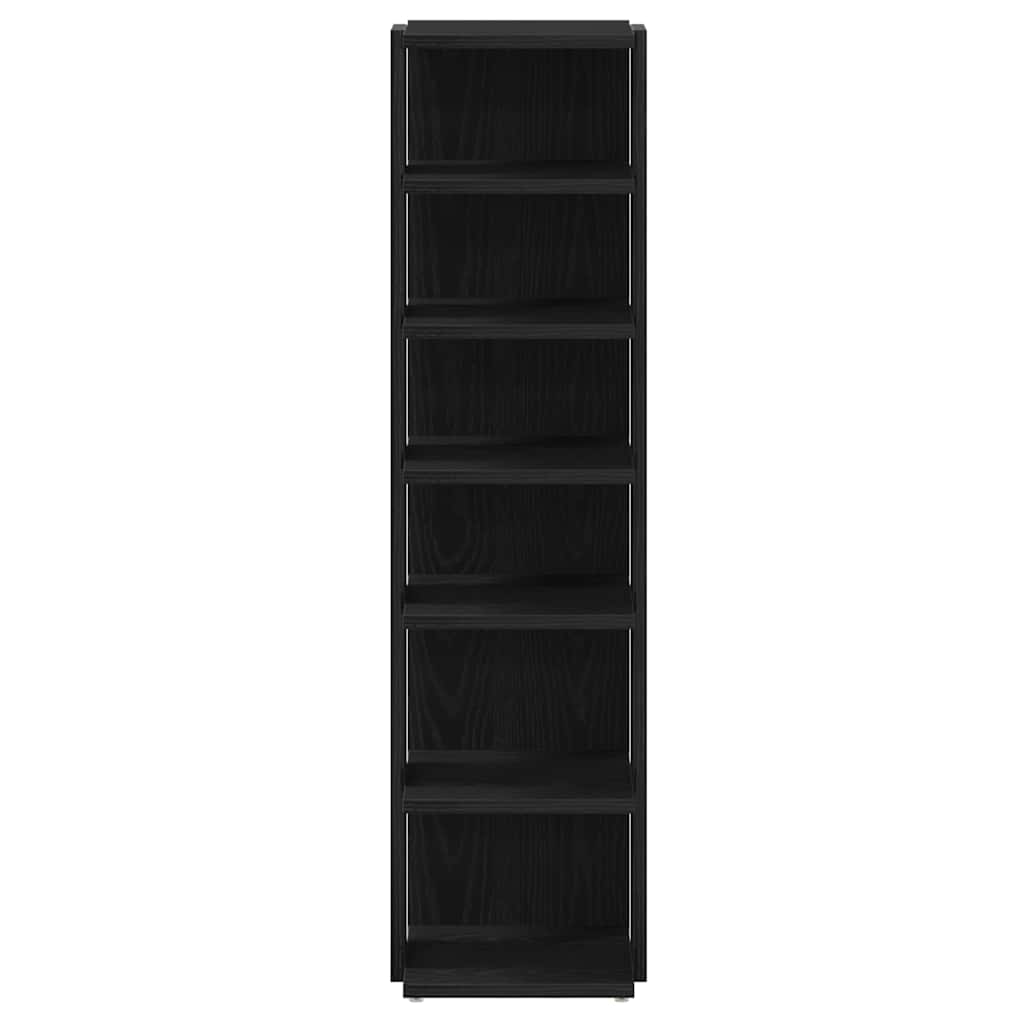 Meubles à chaussures 2 pcs Chêne noir 25x27x102 cm Bois d'ingénierie - XIOS