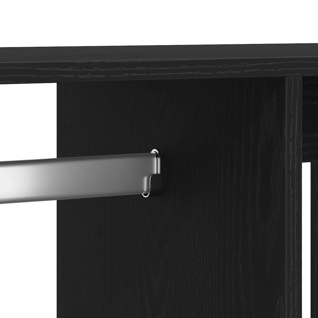 Armoire en chêne noir 80x40x110 cm Bois d'ingénierie - XIOS