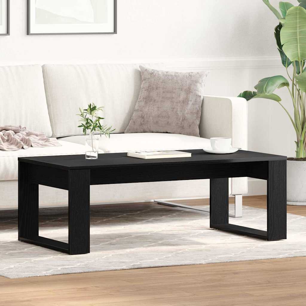 Table Basse Chêne noir 102 x 50 x 35 cm Bois d'ingénierie - XIOS