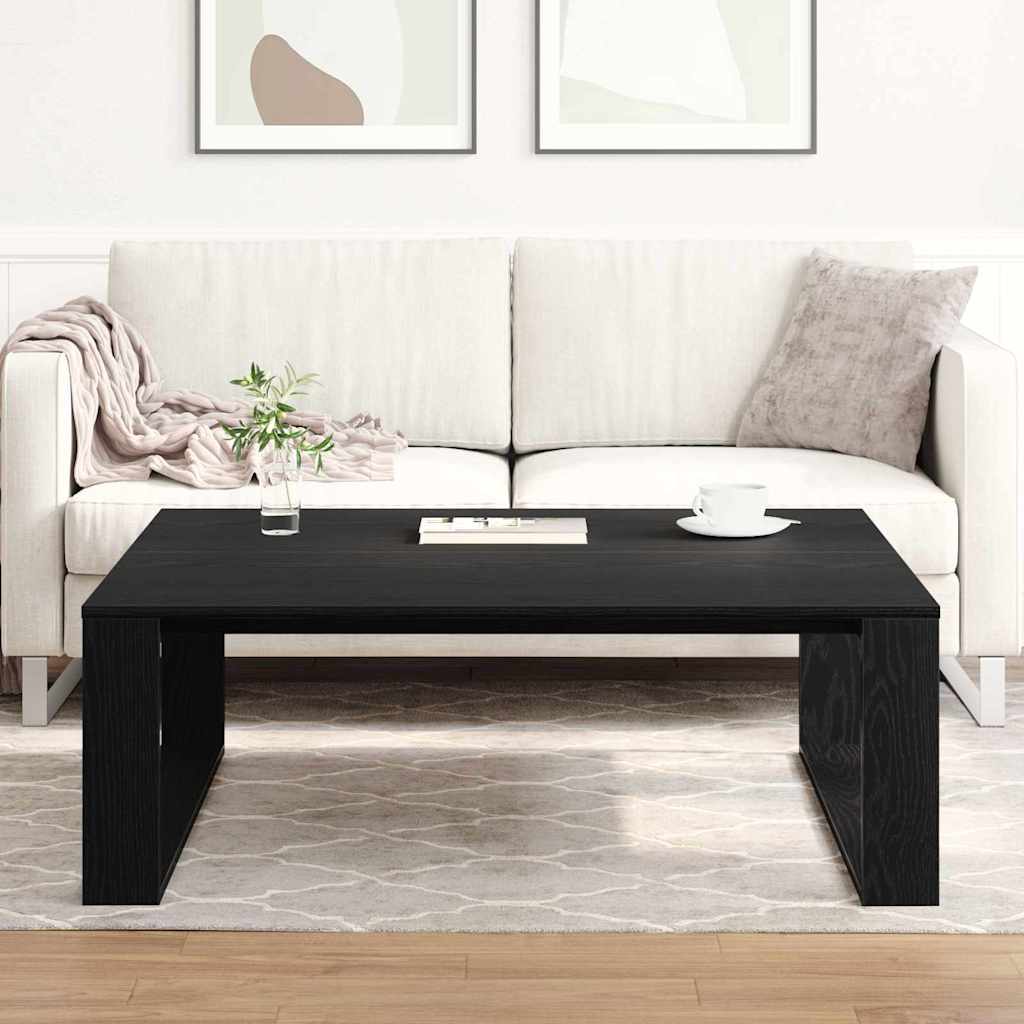 Table basse Chêne noir 100 x 100 x 35 cm Bois d'ingénierie - XIOS