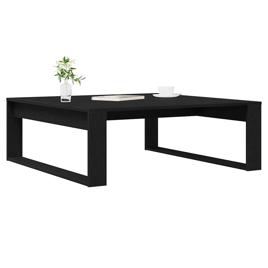 Table basse Chêne noir 100 x 100 x 35 cm Bois d'ingénierie - XIOS
