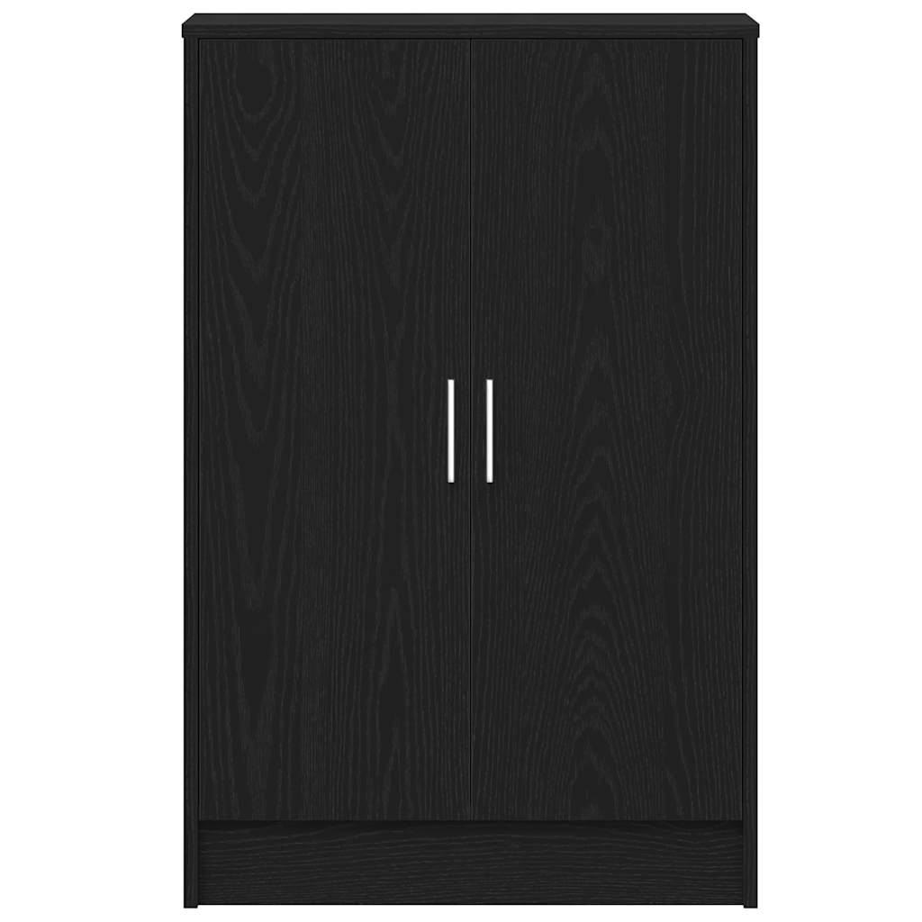 Armoire à chaussures chêne noir 60x35x92 cm bois d'ingénierie - XIOS