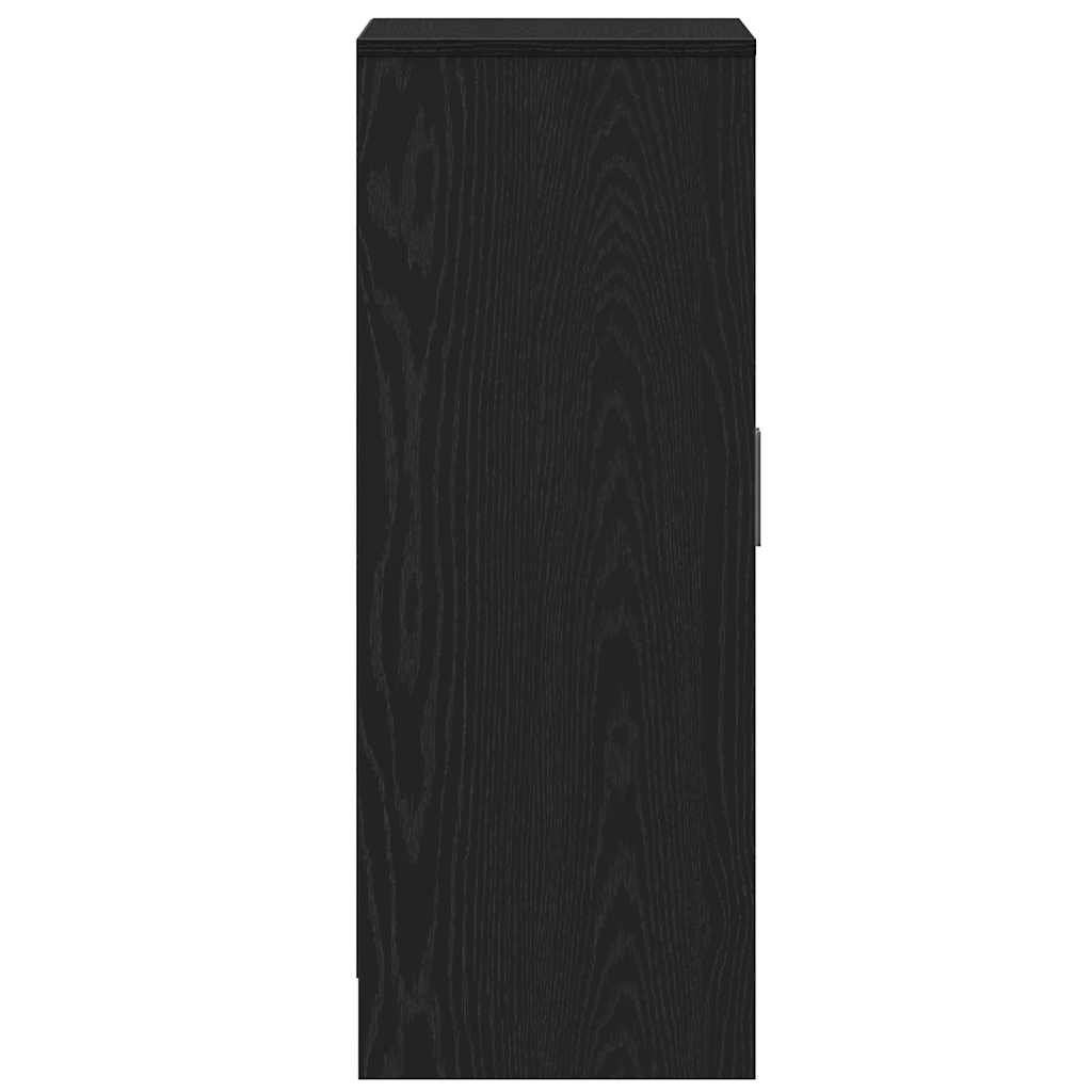 Armoire à chaussures chêne noir 60x35x92 cm bois d'ingénierie - XIOS