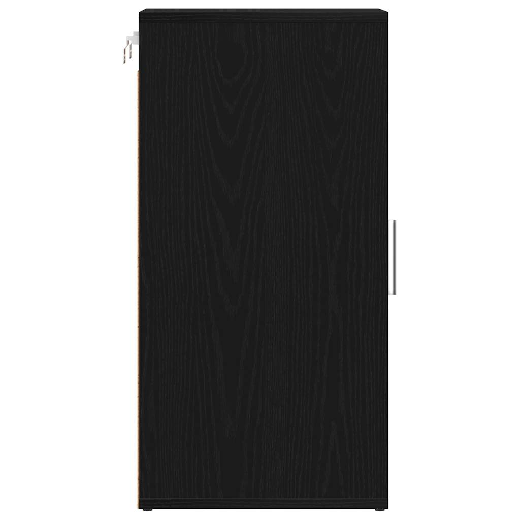 Armoire à chaussures chêne noir 32x35x70 cm bois ingénierie - XIOS