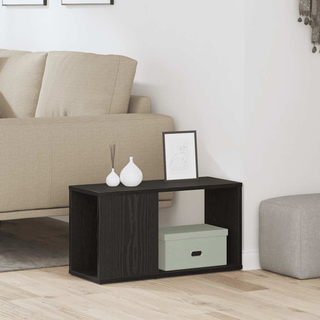 Meuble TV chêne noir 60x24x32 cm bois d'ingénierie - XIOS