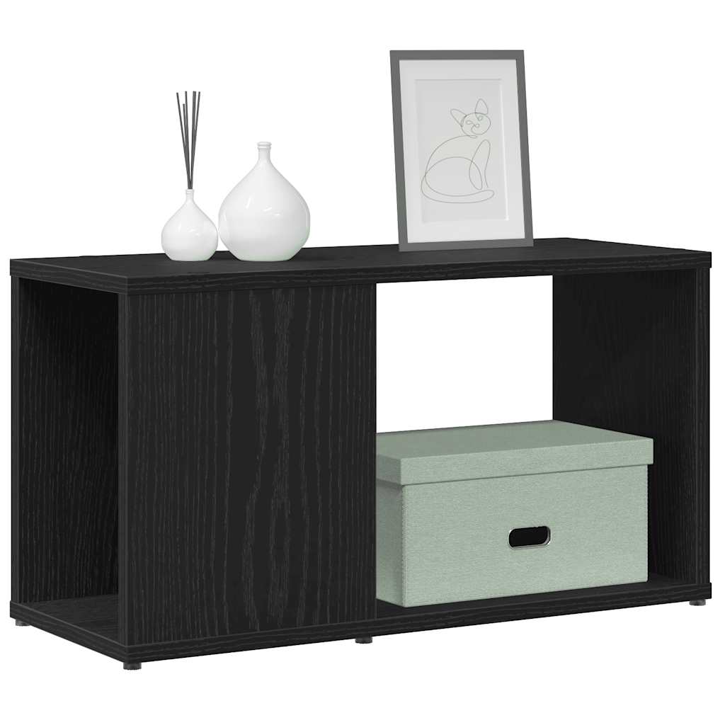 Meuble TV chêne noir 60x24x32 cm bois d'ingénierie - XIOS
