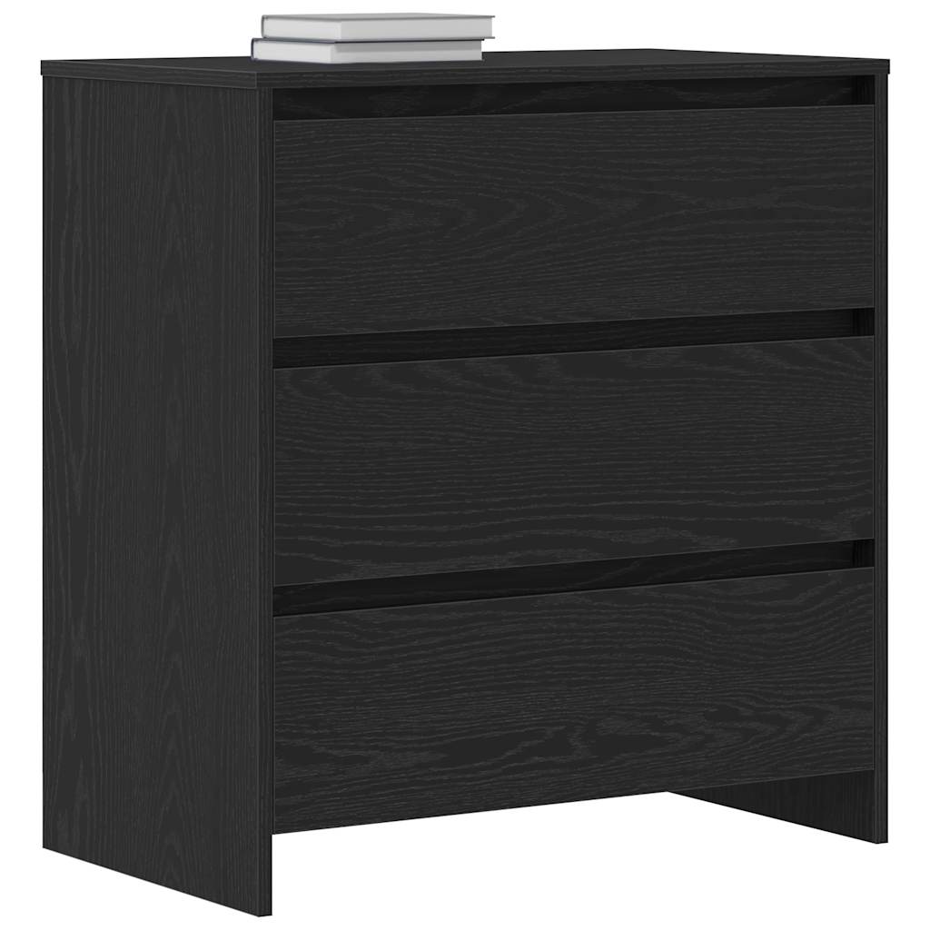 Buffet en chêne noir 70 x 41 x 75 cm bois d'ingénierie - XIOS