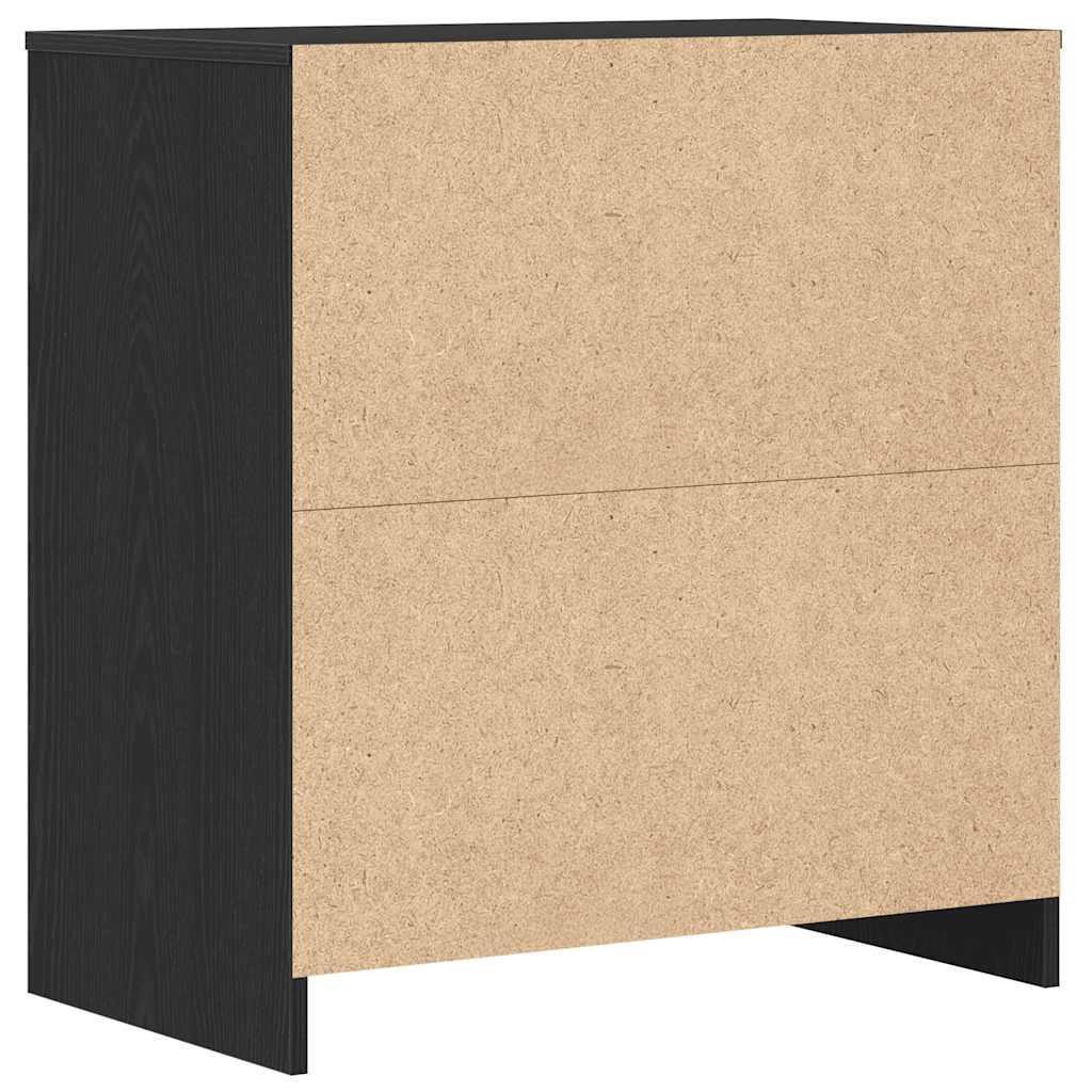 Buffet en chêne noir 70 x 41 x 75 cm bois d'ingénierie - XIOS