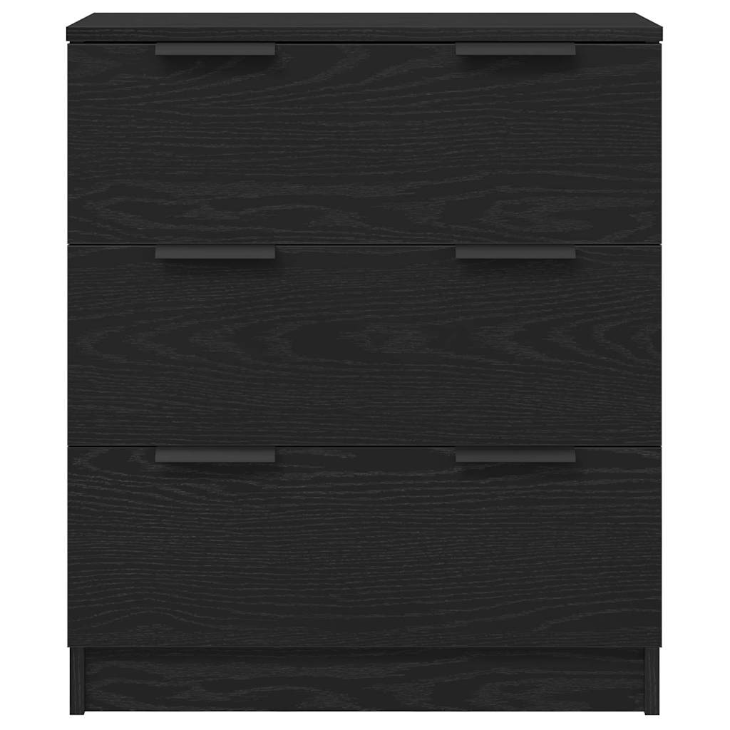 Buffet avec tiroir Chêne noir 60 x 30 x 70 cm Bois d'ingénierie - XIOS