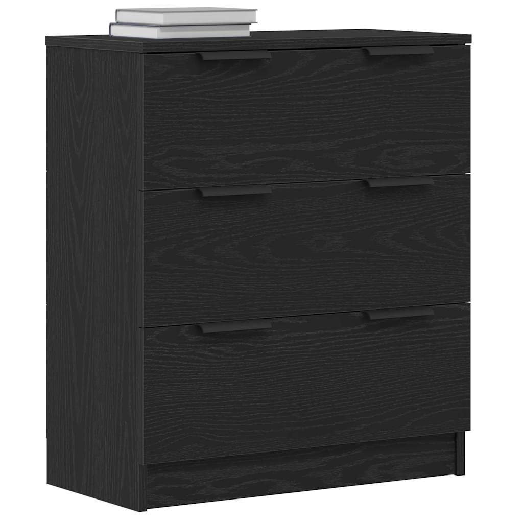 Buffet avec tiroir Chêne noir 60 x 30 x 70 cm Bois d'ingénierie - XIOS