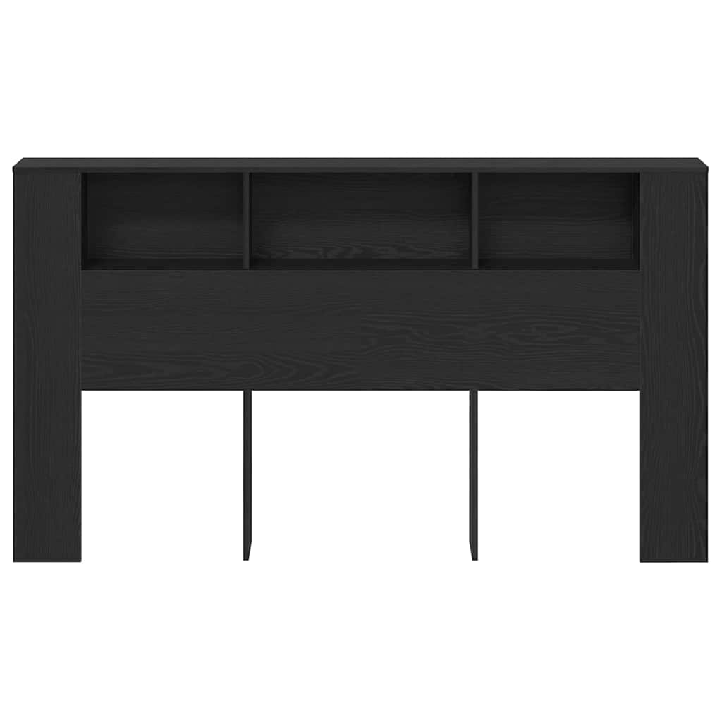 Cabinet de Tête de Lit Chêne noir 180 x 18,5 x 102,5 cm - XIOS