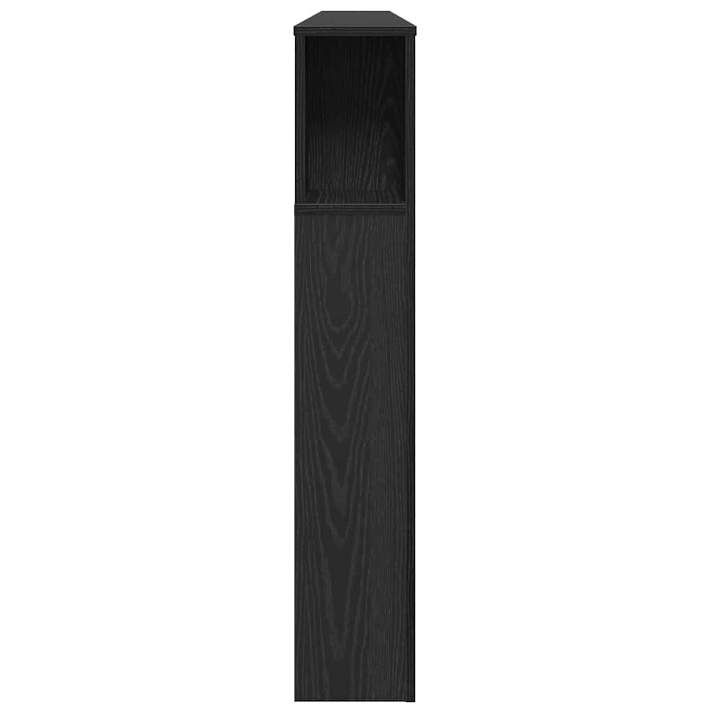Cabinet de Tête de Lit Chêne noir 180 x 18,5 x 102,5 cm - XIOS