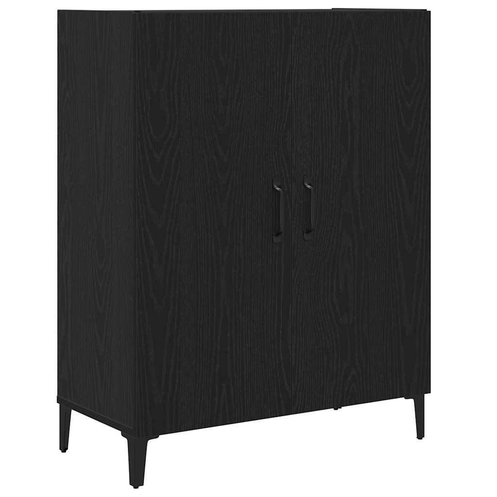 Buffet chêne noir 69,5x34x90 cm bois d'ingénierie - XIOS
