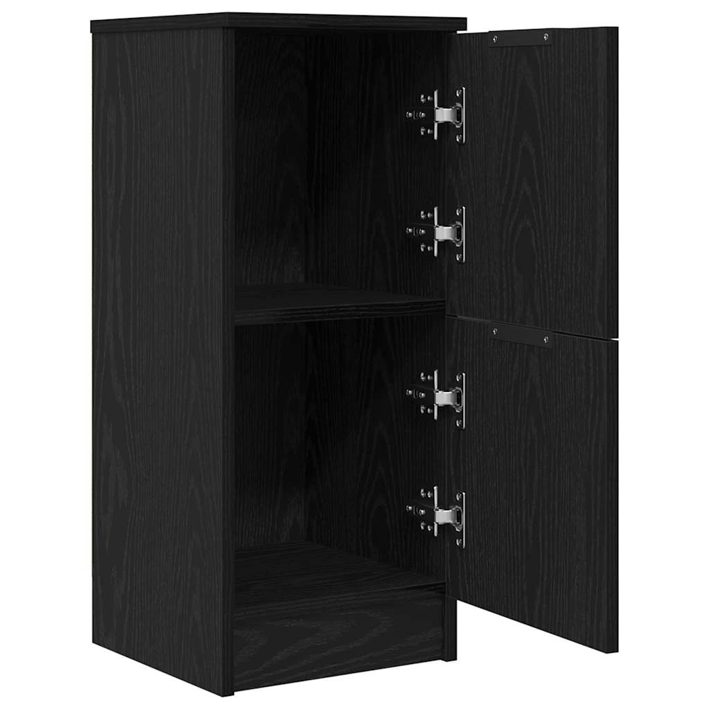 Buffet 2 pcs Chêne noir 30 x 30 x 70 cm Bois d'ingénierie - XIOS