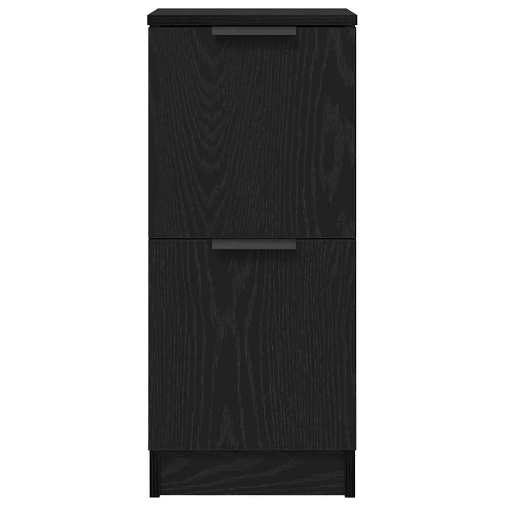 Buffet 2 pcs Chêne noir 30 x 30 x 70 cm Bois d'ingénierie - XIOS