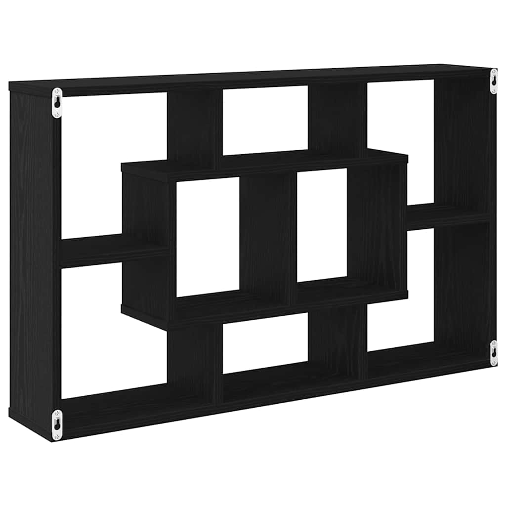 Étagère Murale Chêne noir 85 x 16 x 52.5 cm Bois d'ingénierie - XIOS