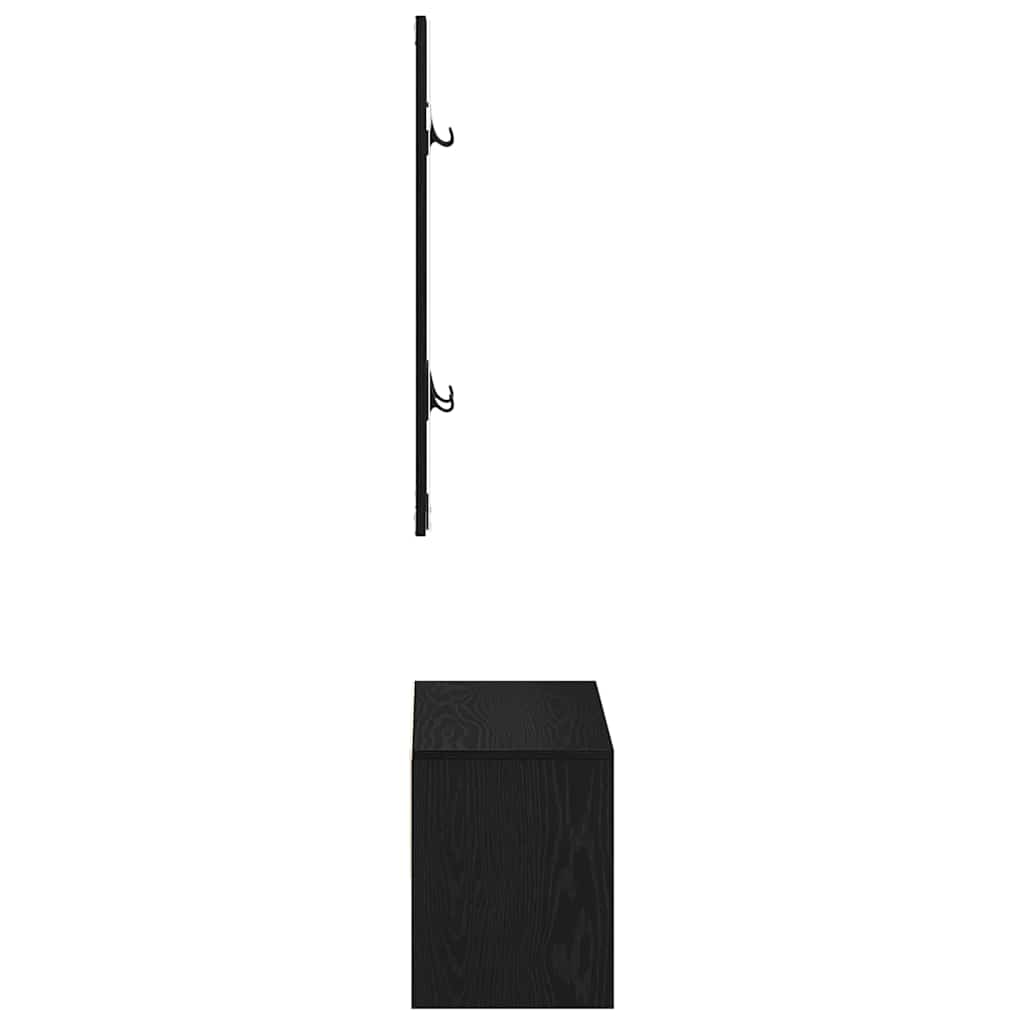 Ensemble de meubles d'entrée 4 pcs Chêne noir Bois d'ingénierie - XIOS