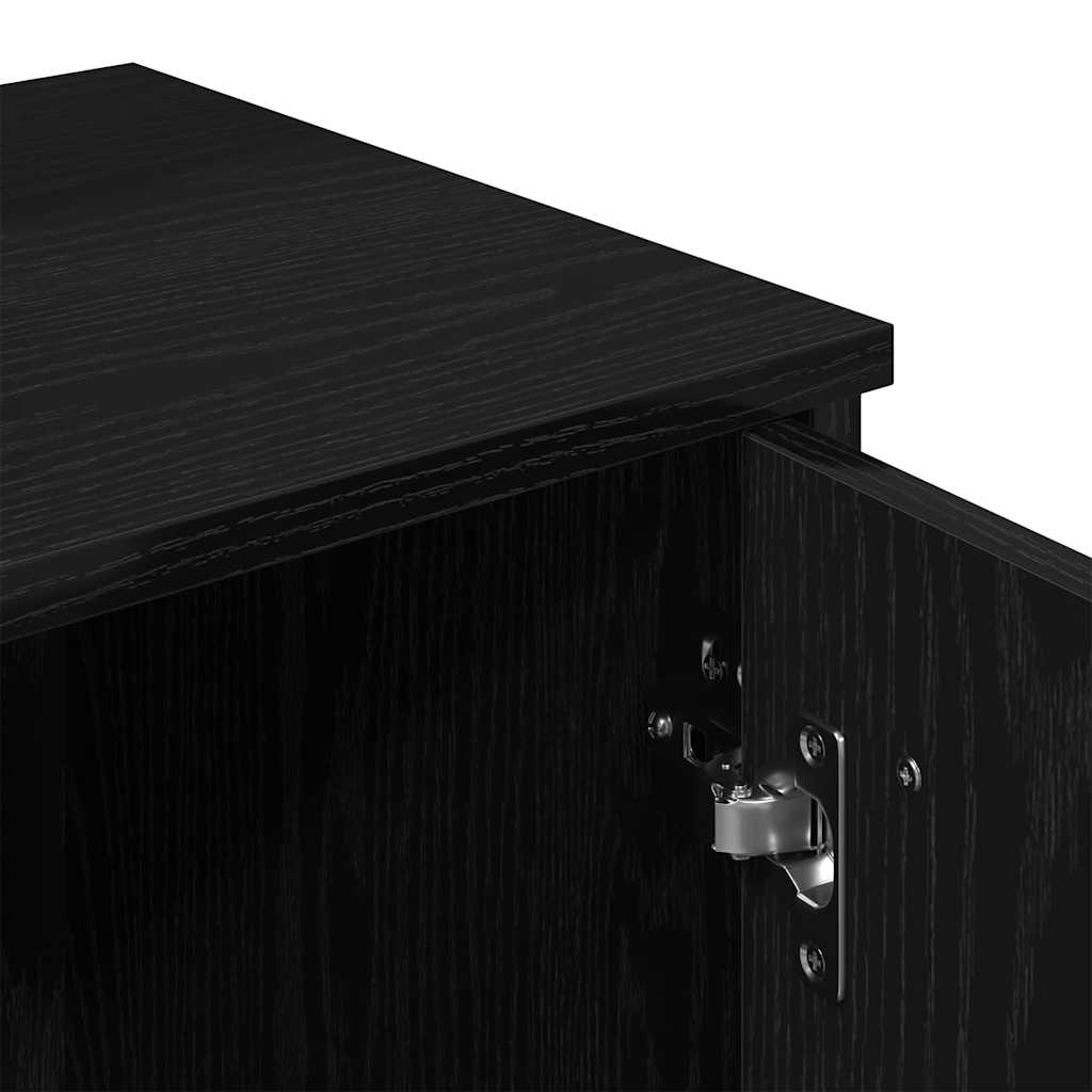 Table de Toilette avec tiroir Chêne noir 86.5 x 35 x 136 cm - XIOS