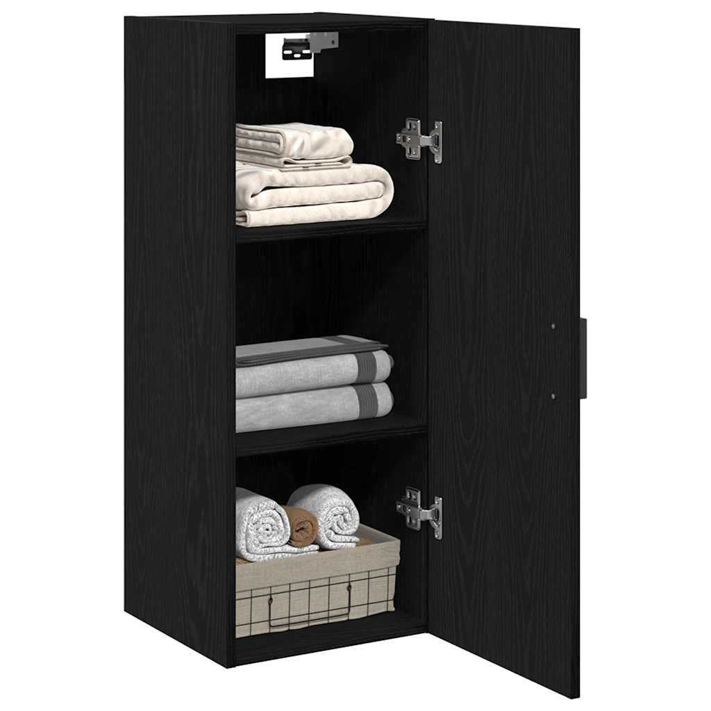 Armoire murale en chêne noir 34,5 x 34 x 90 cm Bois d'ingénierie - XIOS