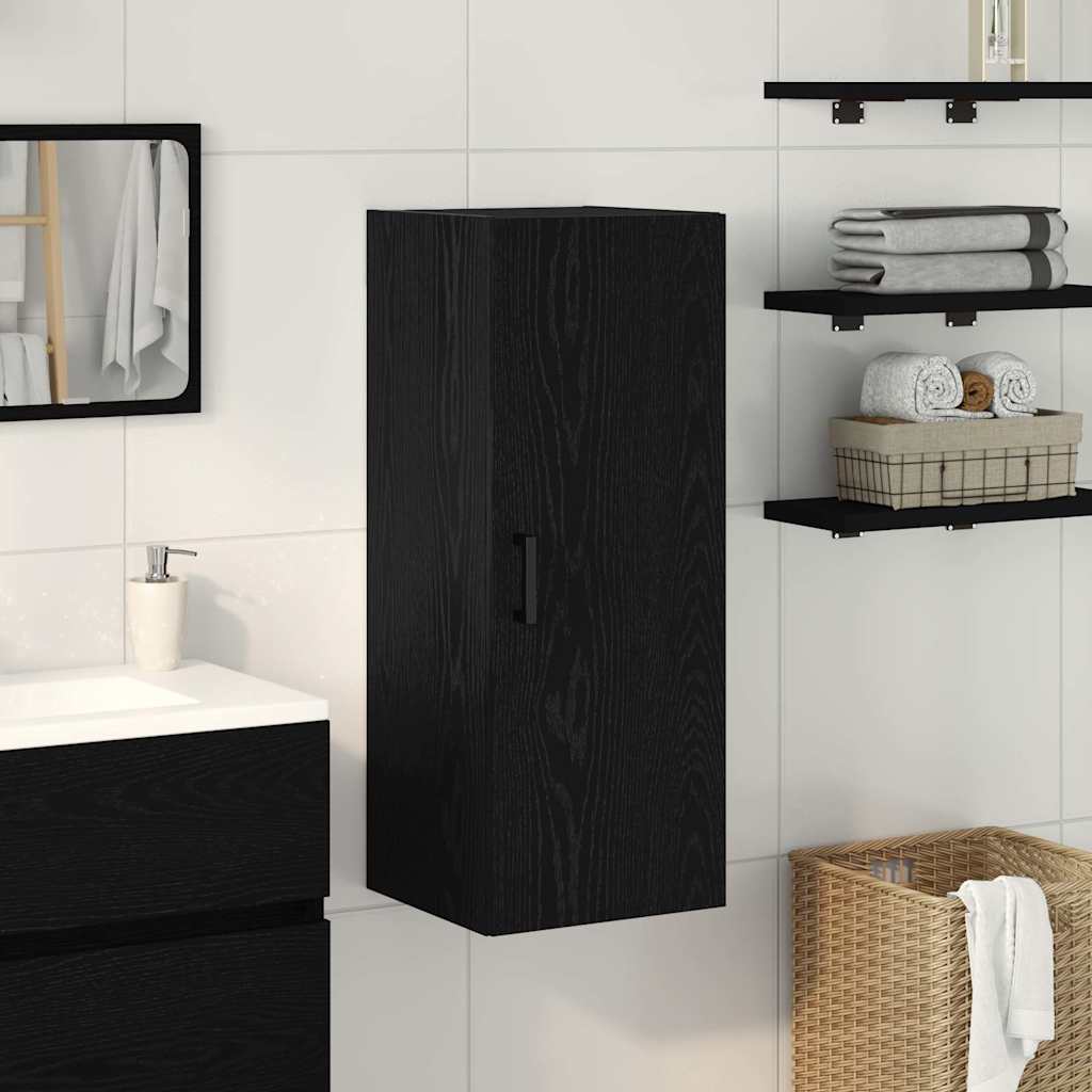 Armoire murale en chêne noir 34,5 x 34 x 90 cm Bois d'ingénierie - XIOS