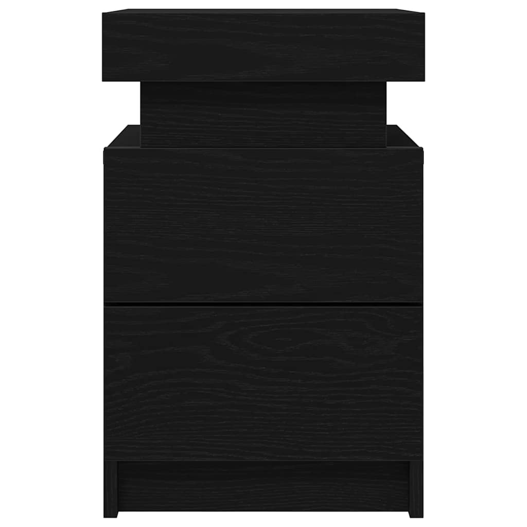 Cabinet de chevet Chêne noir 35 x 39 x 55 cm Bois d'ingénierie - XIOS