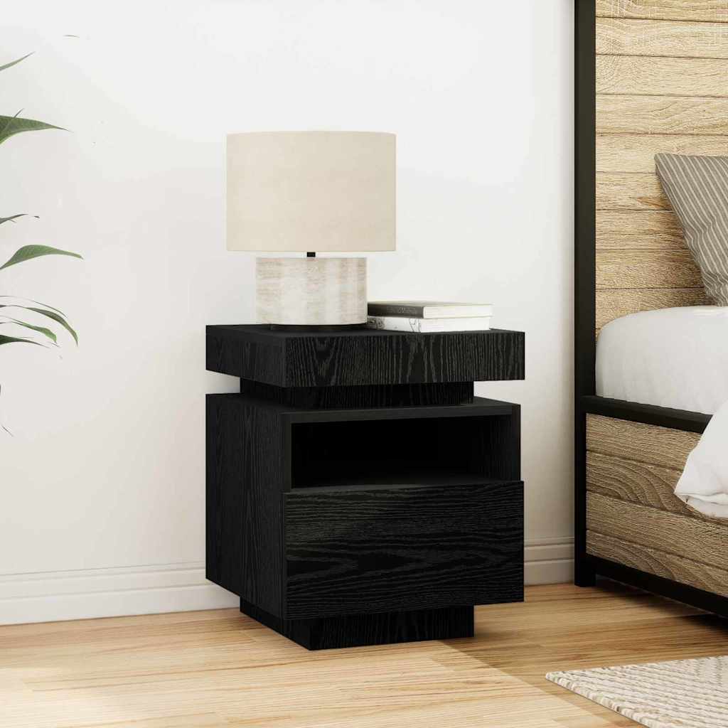 Cabinet de chevet 2 pcs Chêne noir 40 x 39 x 48,5 cm - XIOS