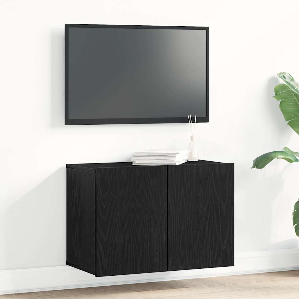 Meuble TV Chêne noir 60x30x41 cm Bois d'ingénierie - XIOS