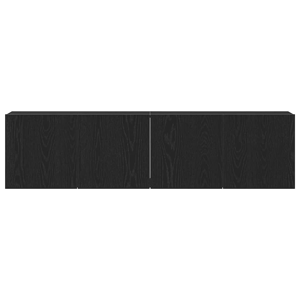Meubles TV 2 pièces Chêne noir 160 x 30 x 41 cm Bois d'ingénierie - XIOS