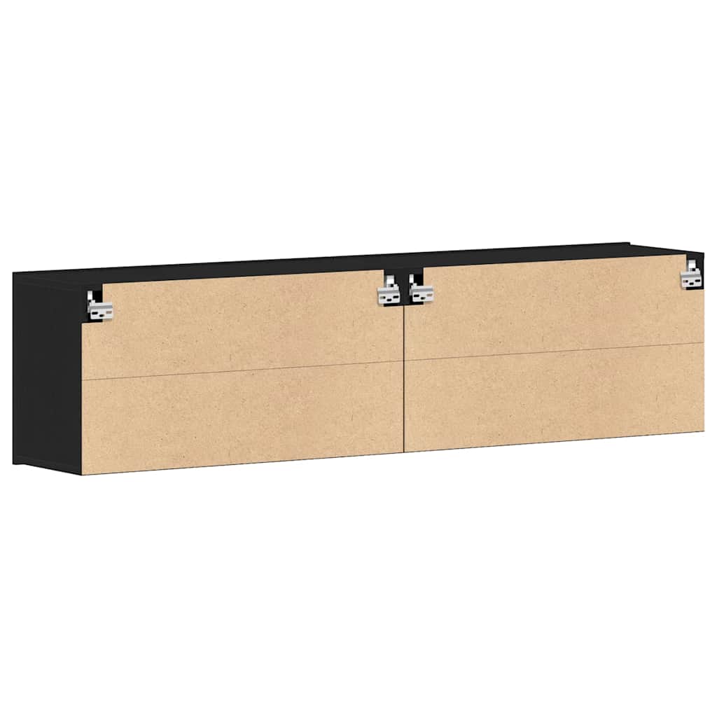 Meubles TV 2 pièces Chêne noir 160 x 30 x 41 cm Bois d'ingénierie - XIOS