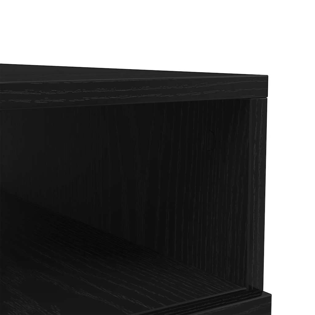 Table basse avec lumières LED chêne noir 90x49x40 cm - XIOS