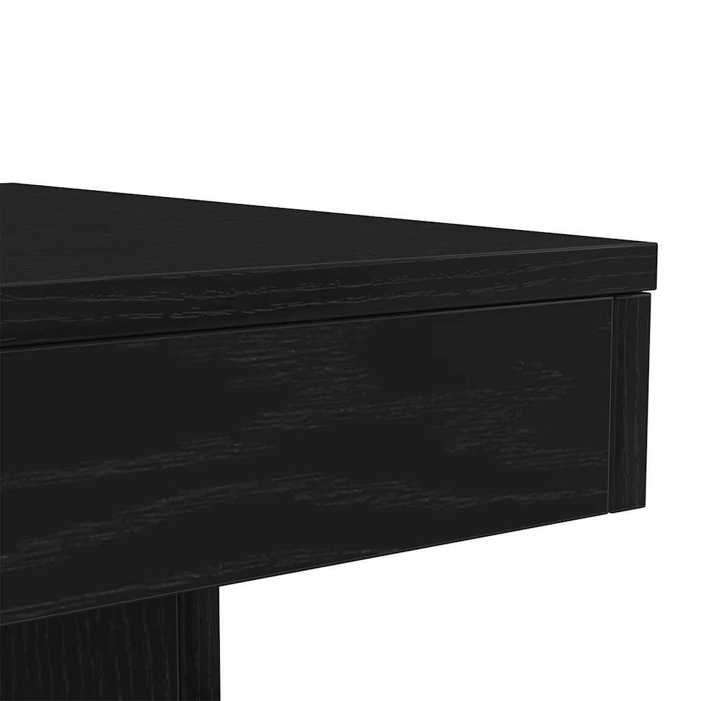 Table basse avec lumières LED chêne noir 50x50x40 cm - XIOS