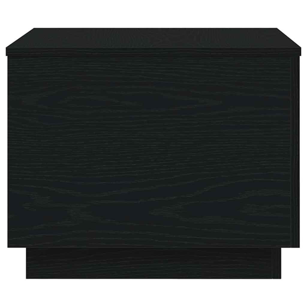 Table basse avec lumières LED chêne noir 50x50x40 cm - XIOS