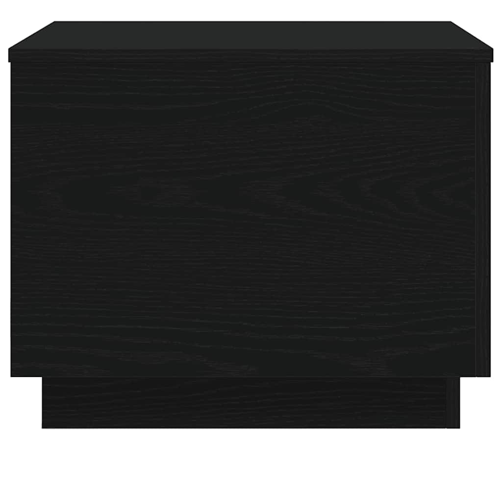 Table basse avec lumières LED chêne noir 50x50x40 cm - XIOS