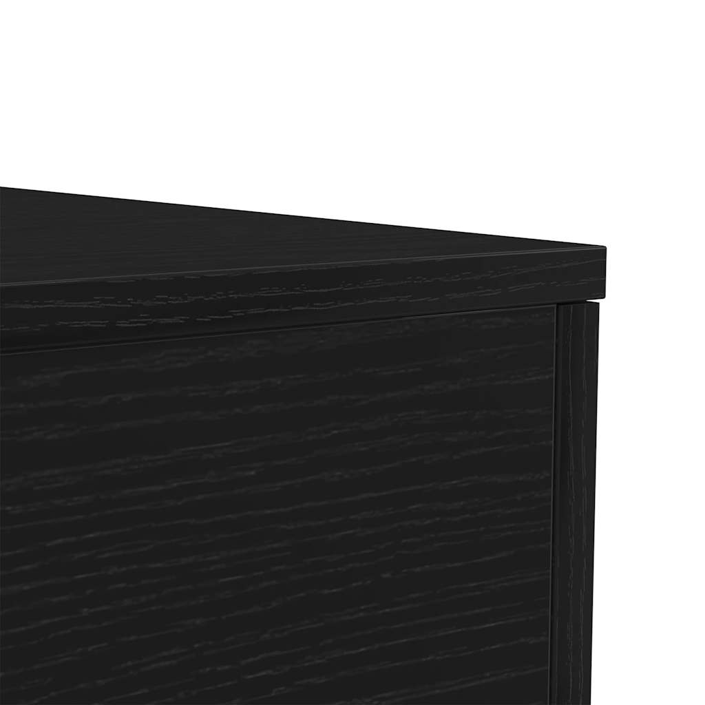 Table basse avec lumières LED chêne noir 50x50x40 cm - XIOS