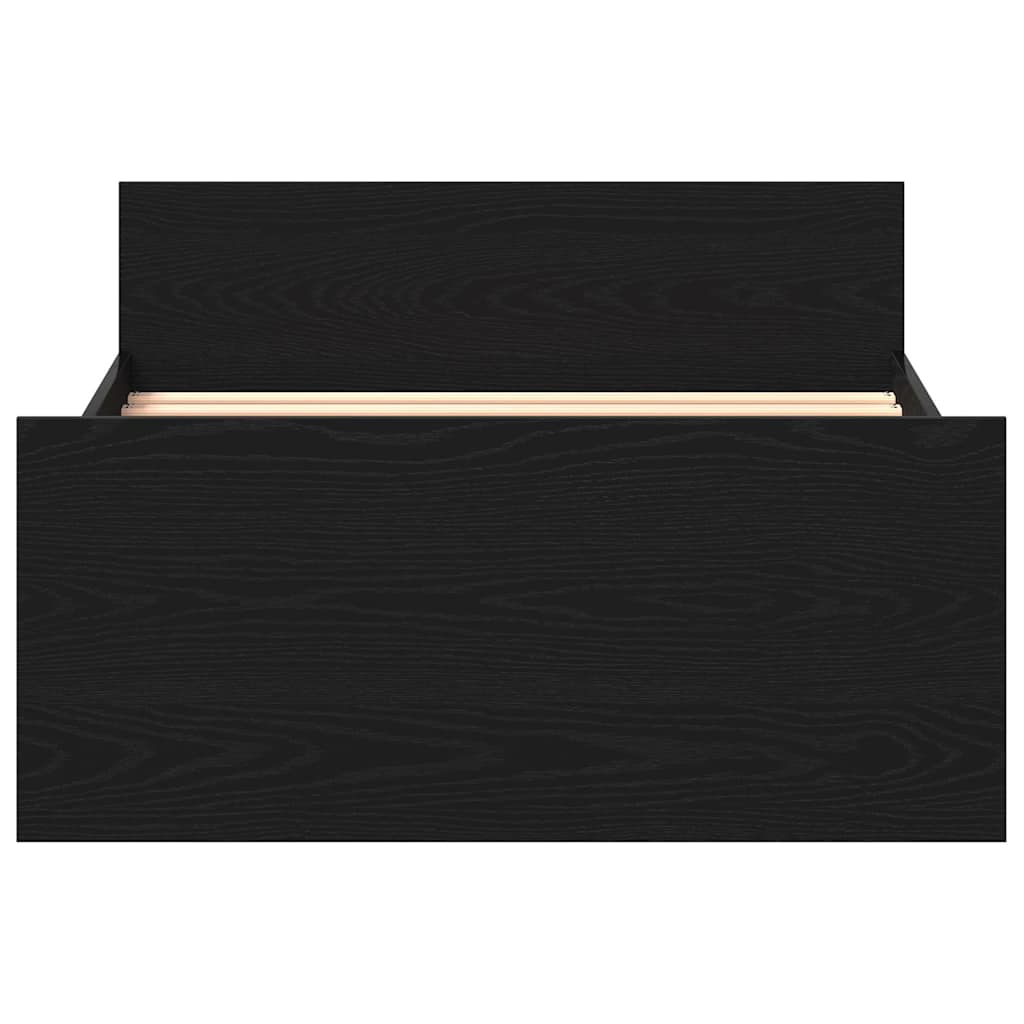 Cadre de lit sans matelas chêne noir 100x200 cm - XIOS