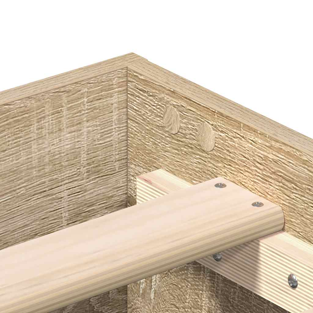 Cadre de lit sans matelas chêne sonoma 200x200 cm - XIOS