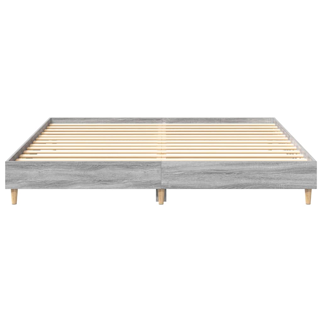 Cadre de lit sans matelas sonoma gris 200x200 cm - XIOS