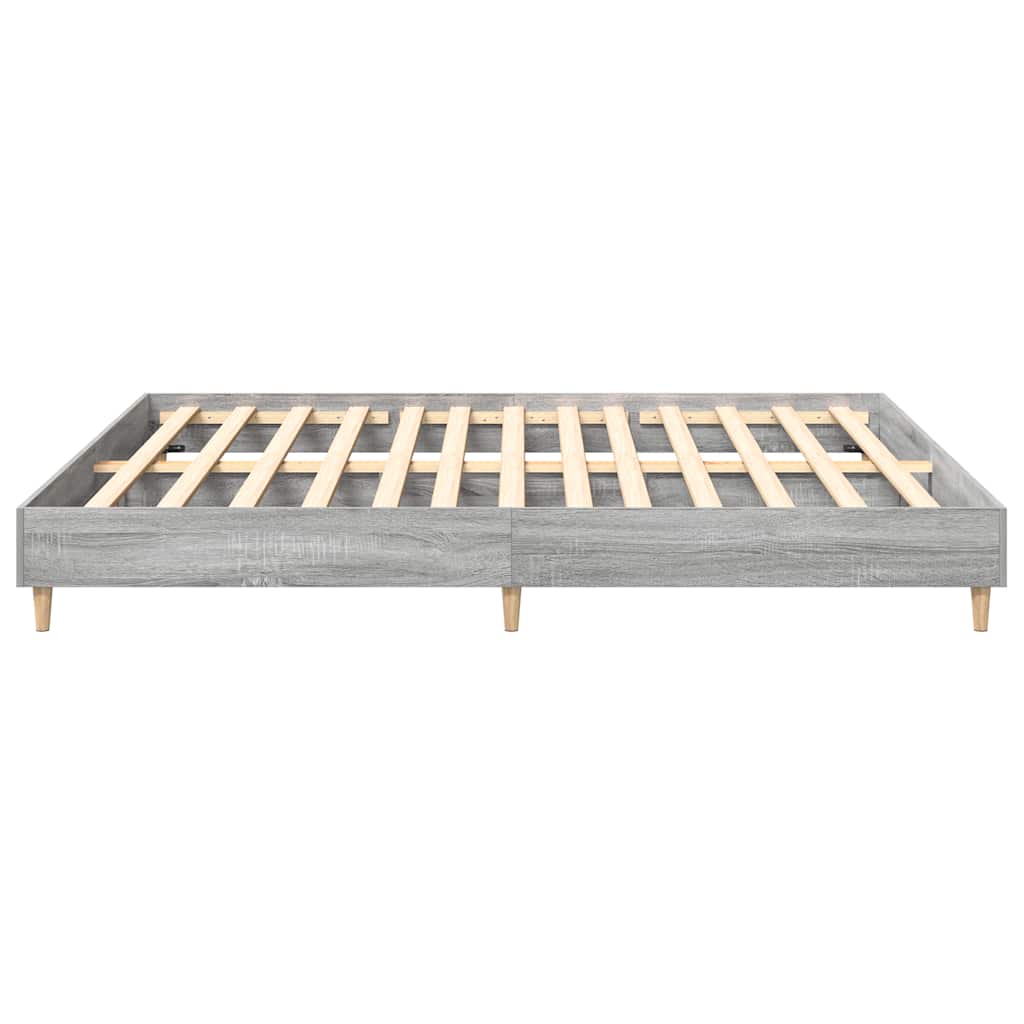 Cadre de lit sans matelas sonoma gris 200x200 cm - XIOS