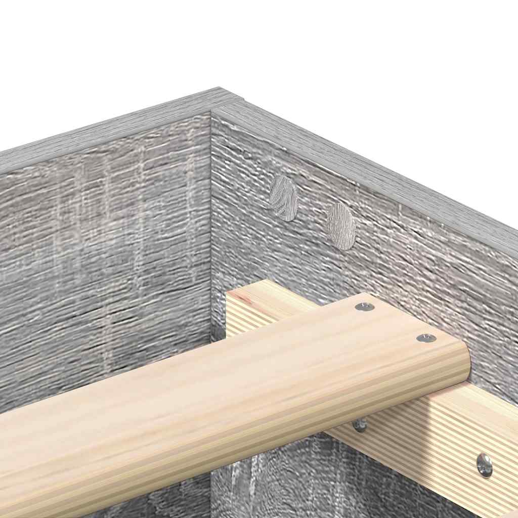 Cadre de lit sans matelas sonoma gris 200x200 cm - XIOS